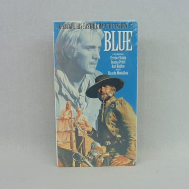 Blue (1968) - new Sealed VHS tape - brooding violent Western saga - Terence Stamp, Ricardo Montalban, Karl Malden 