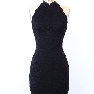 Lace Bodycon Pearl Back Dress XS/S
