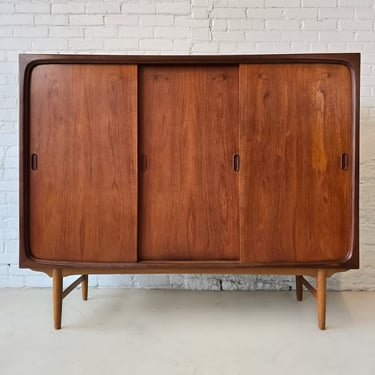 Three Door Danish Teak Sideboard