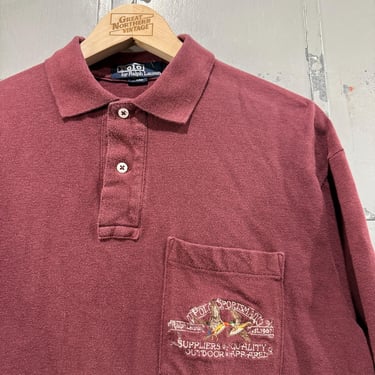 Vintage  90s Polo Ralph Lauren Polo Sportsman Shirt  Size Medium 