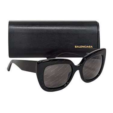 Balenciaga - Black Logo Lens Sunglasses