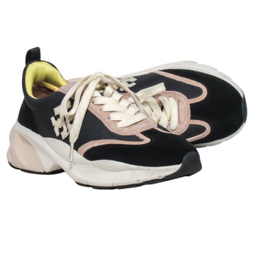 Tory Burch - Black &amp; Beige Platform Sneakers Sz 7