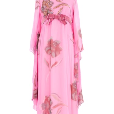 Emma Domb Hand Painted Kimono Sleeve Dress