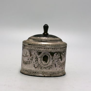 vintage Silverplate Jewelry Casket or Trinket box 