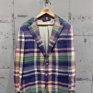 ジャケット・アウター 80s 90s \"mosaic USA\" wide linen jacket 80s 90s mosaic USA wide linen jacket