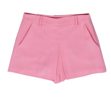 Trina Turk - Bubblegum Pink Pleated High-Waisted Shorts Sz 2
