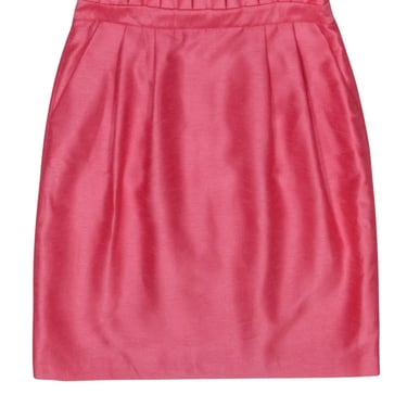 Alice & Olivia - Salmon Pink Pleated Waistband Skirt Sz 6