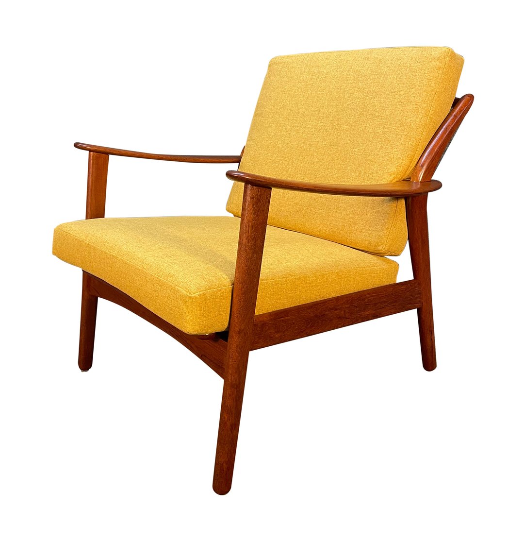 Vintage Danish Mid Century Modern Teak Lounge Chair by Niels | Aymerick ...