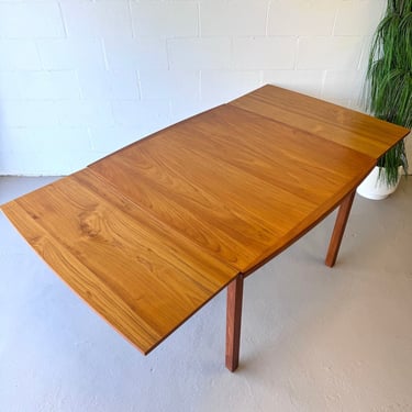 Danish Modern Teak Draw Leaf Dining Table