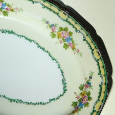 Vintage Floral Serving Plate