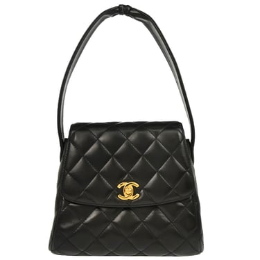 Chanel 1996-1997 Black Lambskin Handbag