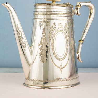 Victorian Silverplate Coffee Pot