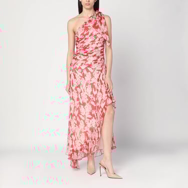 Victoria Beckham One-Shoulder Draped Midi Dress Women
