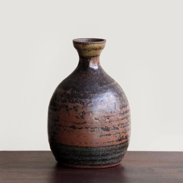 Vintage Bizen Sake Bottle | Tokkuri | Japanese Pottery 801 