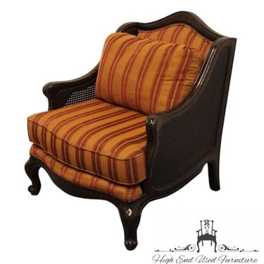 SCHNADIG Contemporary French Provincial Accent Bergere Chair w. Cane Paneled Arms 6280-014 