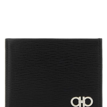 Salvatore Ferragamo Men Black Leather Wallet