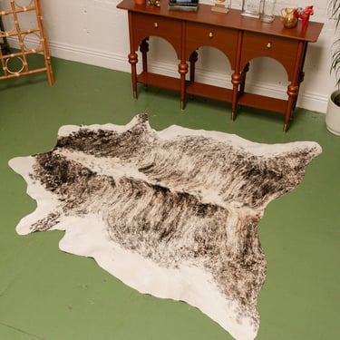 Tricolor Brindle Cowhide Rug