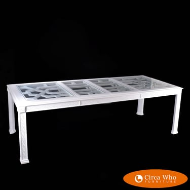 Hollywood Regency Extendable Dining Table
