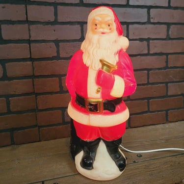 Vintage Empire Plastic Blow Mold Christmas Santa 