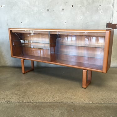Mid Century Teak Lighted Cabinet by D-Scan