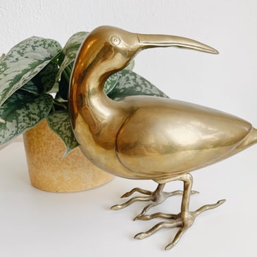Large Brass Coastal Bird