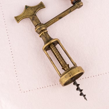 Antique Brass &quot;Coffee Grinder&quot; Corkscrew