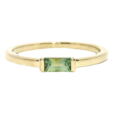 The Yuka - Sage Montana Sapphire Baguette Ring