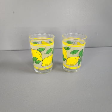 Set of 2 Lemmon Juice Glasses 