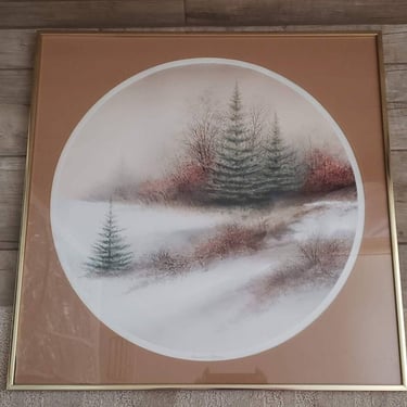 Winter Scene watercolor painting by Arnold Alaniz 
