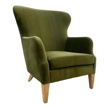 Made Goods Modern Liard Jade Velvet Chantall Lounge Chair