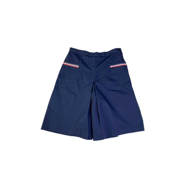 Vintage Gator of Florida Navy Blue Red White Stripe Pocket Skort Skirted Shorts Size 16 