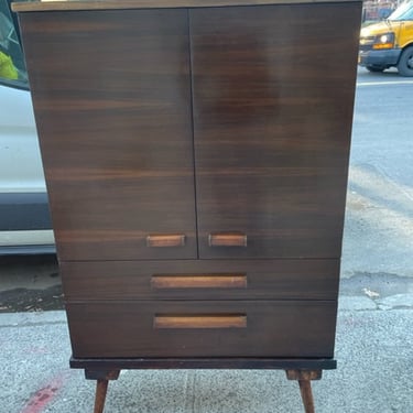 Art deco Amodec dresser 33x16x57" tall