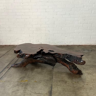 Vintage Live Edge Coffee Table 