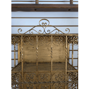 Cast Iron Gilt Wall Mount Cabinet