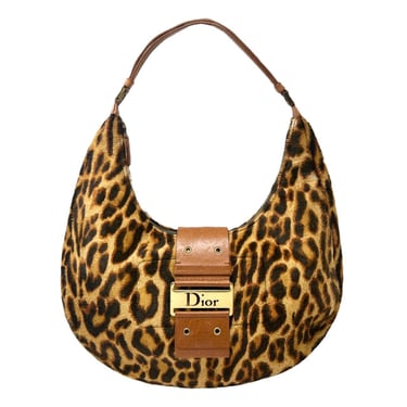 Dior Chetah Calf Hair Shoulder Bag
