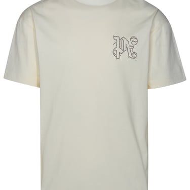 Palm Angels Man T-Shirt Monogram Stud