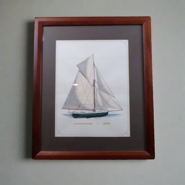 # Howard Rogers Framed Ship Art - Mayflower 1886