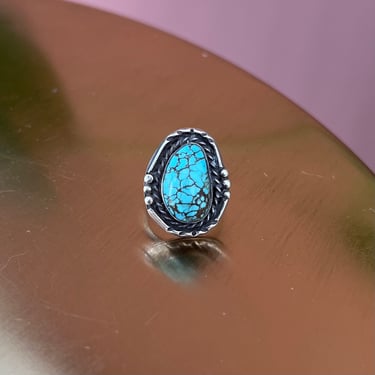 Sterling and Turquoise Robins Egg Blue Ring