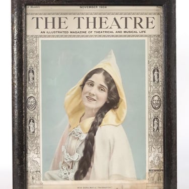 Framed The Theatre September 1904 Magazine Miss Edna May Cover