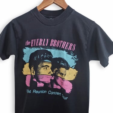 vintage band t shirt / Everly Brothers shirt / 1980s Everly Brothers Reunion Tour Wake Up Little Susie t shirt XS 