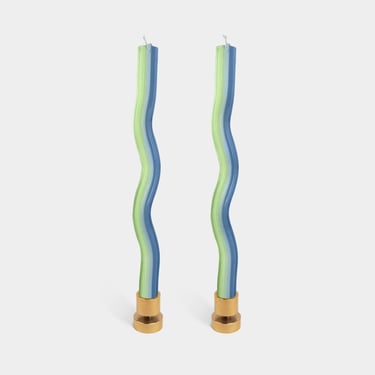 Wiggle Candles by Lex Pott - Lavender & Green (2 pack)