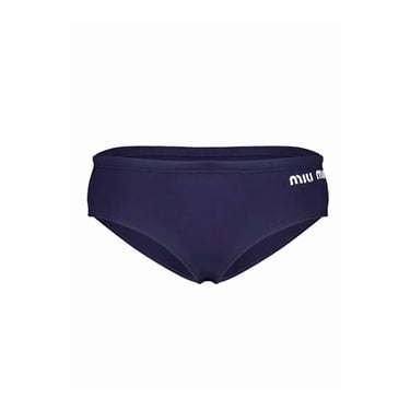 Miu Miu Logo Embroidered Stretched Bikini Women