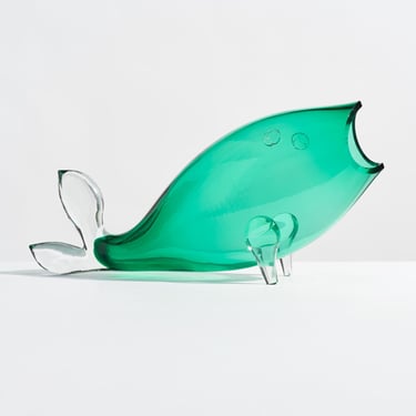 Vintage Large Blenko Glass Fish Sculpture #971L // Designed | Shop New ...
