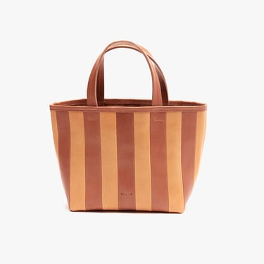 Leather Striped Gorriti Handbag