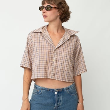 Re-Worked Cropped Button Up