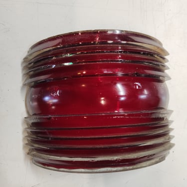 Ship Light Lens with Red Backing 9" x 7.5"