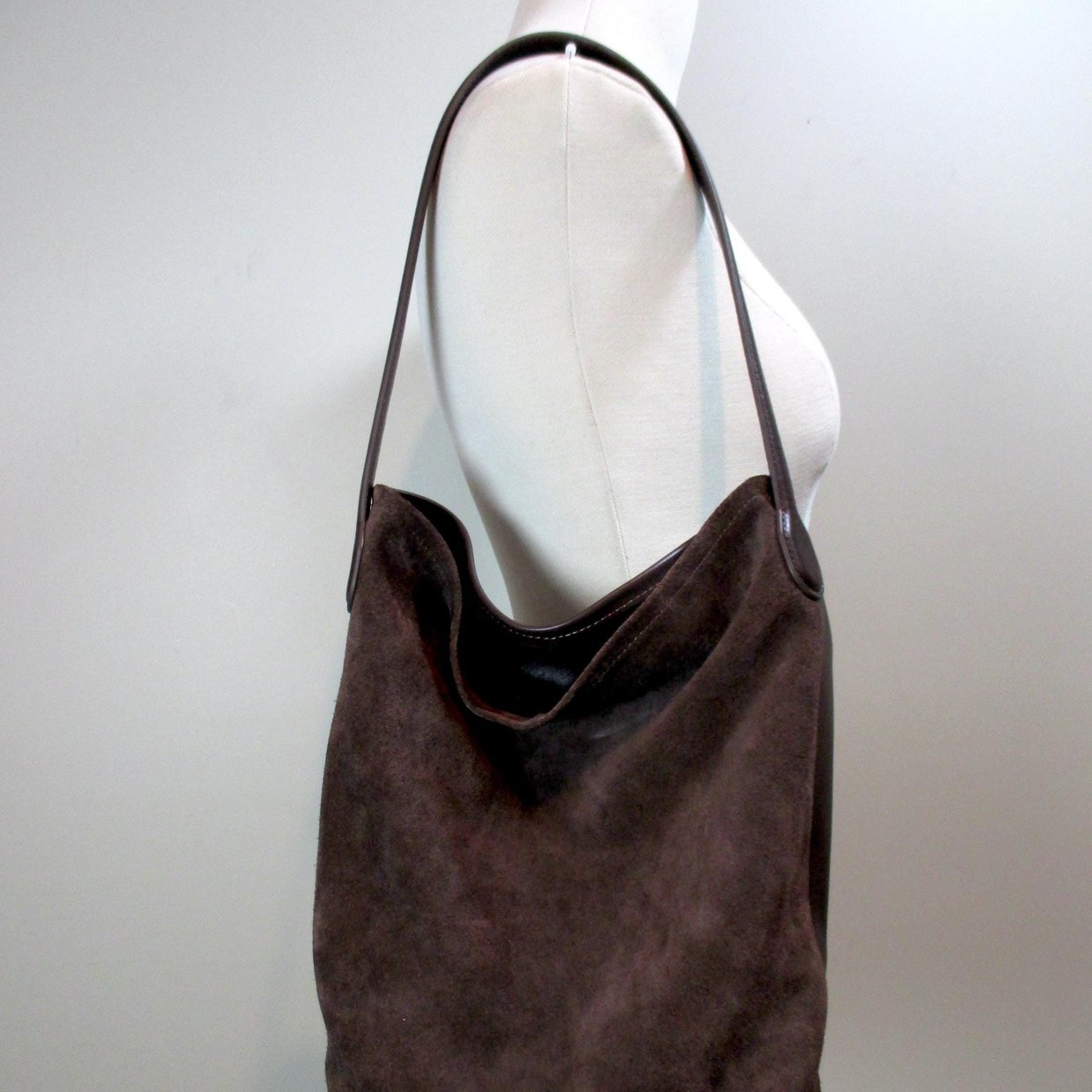 J CREW Vintage Brown Suede Bucket Hat S Raffia Bucket Hat For Women | J.Crew main image 2