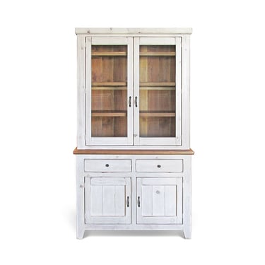 Kat's Private LIsting, Bodie Farmhouse Sideboard & Custom Bodie Farmouse Full Glass Door Hutch 