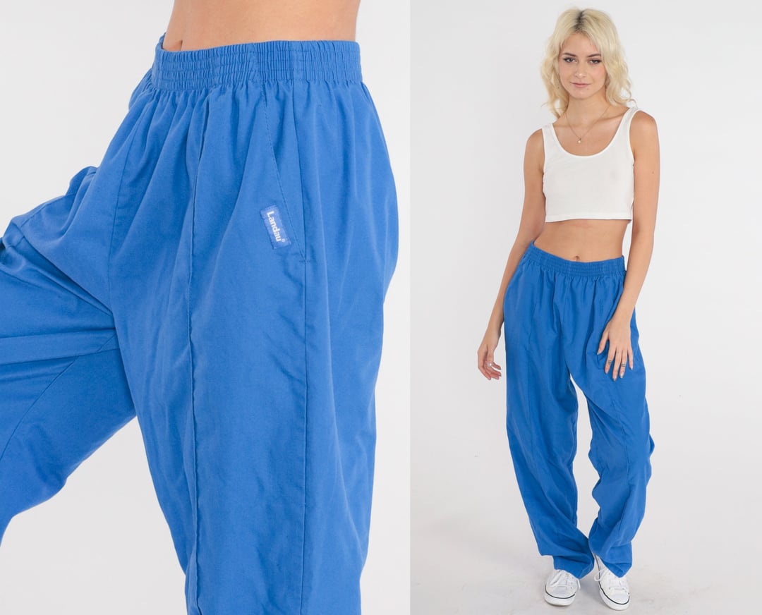 Adidas Track Pants 90s Gym Jogging Running Navy Blue Striped, Shop Exile