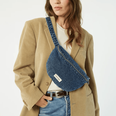 Custine bag, aged denim